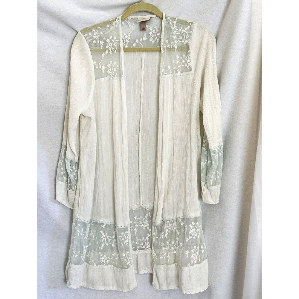 Knox Rose Bed Jacket/Loungewear, Women's Med, Cotton Blend Feminine